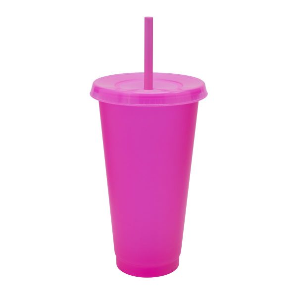 Vaso de Color con Pajilla - Imagen 5